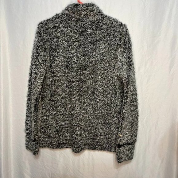 Weatherproof Vintage Women’s Gray Sherpa Fleece Quarter-Zip Pullover Jacket (M) - Picture 6 of 9